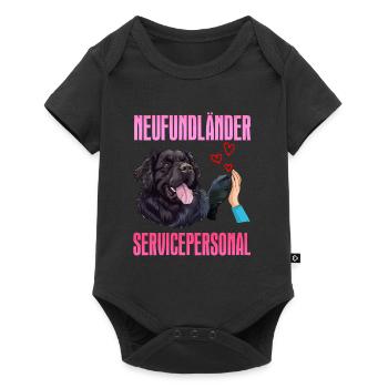 Newfie Propriétaire PERSONNEL DE SERVICE DE TERRE-NEUVE - Body à manches courtes Premium Bébé - noir - Devant