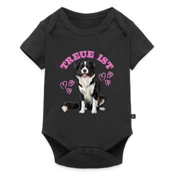 Chien Maman FIDELITY IS BORDER COLLIE Propriétaire de chien - Body à manches courtes Premium Bébé - noir - Devant