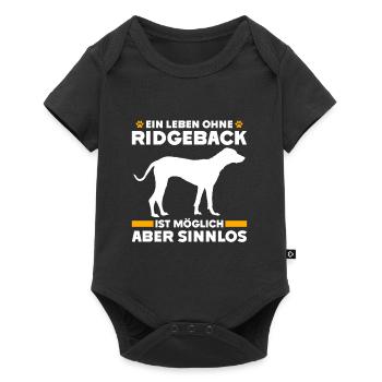 Ridgeback LA VIE SANS RIDGEBACK EST INUTILE - Body à manches courtes Premium Bébé - noir - Devant