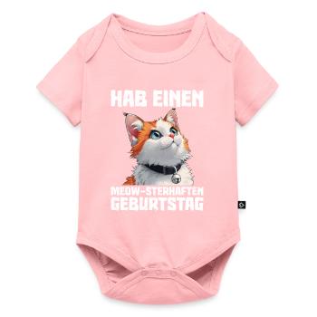 Turkish Van HAVE A MEOW-STARRY BIRTHDAY - Baby Premium short-sleeve bodysuit - rose - Front