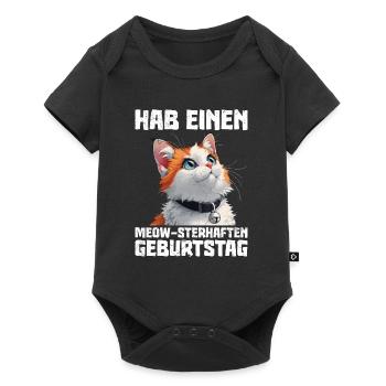 Turkish Van HAB EINEN MEOW-STERHAFTEN GEBURTSTAG - Baby Premium Kurzarmbody - Schwarz - Vorne