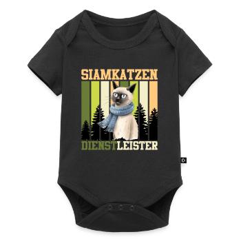 SIAMESE CATS SERVICE PROVIDER Vintage Siamese Cats - Baby Premium short-sleeve bodysuit - black - Front
