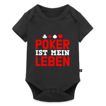 POKER IS MY LIFE Tournoi de poker pour joueurs de poker - Body à manches courtes Premium Bébé - noir - Devant