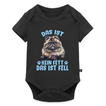 Persian Cat THIS IS NOT FAT THIS IS FUR - Baby Premium short-sleeve bodysuit - black - Front