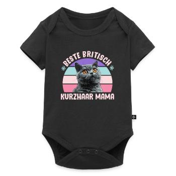 British Shorthair BEST BRITISH SHORTHAIR MOM - Baby Premium short-sleeve bodysuit - black - Front