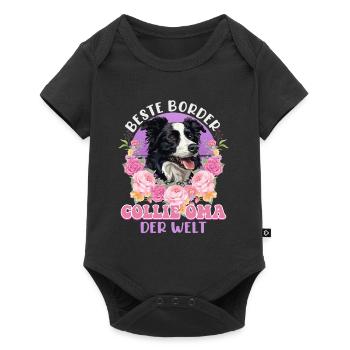 MEILLEURE MAMIE BORDER COLLIE DU MONDE Vintage - Body à manches courtes Premium Bébé - noir - Devant