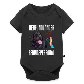 Newfie Propriétaire PERSONNEL DE SERVICE DE TERRE-NEUVE - Body à manches courtes Premium Bébé - noir - Devant