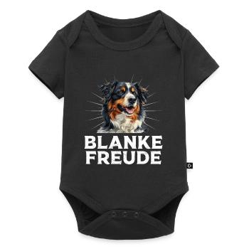 Australian Shepherd SHEER JOY AUSSIE - Baby Premium short-sleeve bodysuit - black - Front