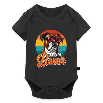 BOXER TEAM Propriétaire d’un chien boxer allemand - Body à manches courtes Premium Bébé - noir - Devant