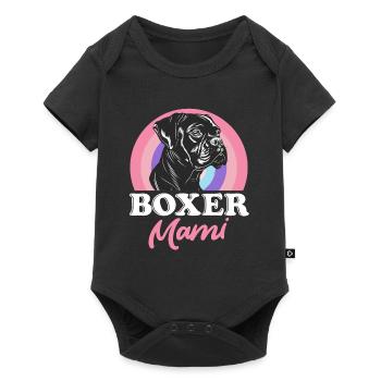 BOXER MAMI Propriétaire d’un chien boxer allemand - Body à manches courtes Premium Bébé - noir - Devant