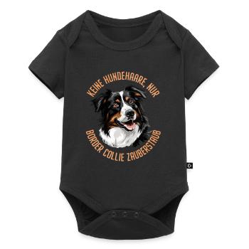 Border Collie PAS DE POILS DE CHIEN UNIQUEMENT BORDER COLLIE - Body à manches courtes Premium Bébé - noir - Devant