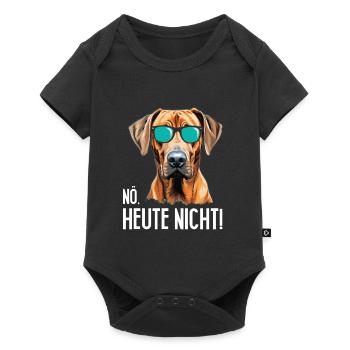 Rhodesian Ridgeback NÖ HEUTE NICHT Glacière - Body à manches courtes Premium Bébé - noir - Devant
