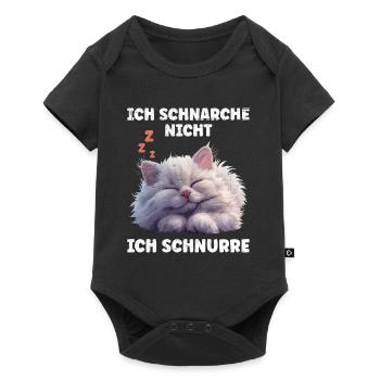 Persian Cat Funny DON'T SNORE I PURR - Baby Premium short-sleeve bodysuit - black - Front
