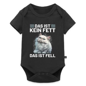 Persian Cat THIS IS NOT FAT THIS IS FUR Funny - Baby Premium short-sleeve bodysuit - black - Front
