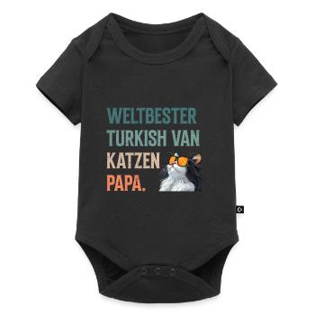 Cat Dad LE MEILLEUR CHAT TURC DU MONDE - Body à manches courtes Premium Bébé - noir - Devant