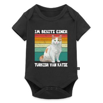 Propriétaire d’un chat POSSÉDER UN CHAT TURC - Body à manches courtes Premium Bébé - noir - Devant
