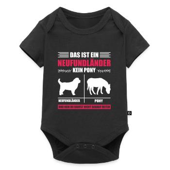 Newfie C’EST UN TERRE-NEUVIEN, PAS UN PONEY Drôle - Body à manches courtes Premium Bébé - noir - Devant