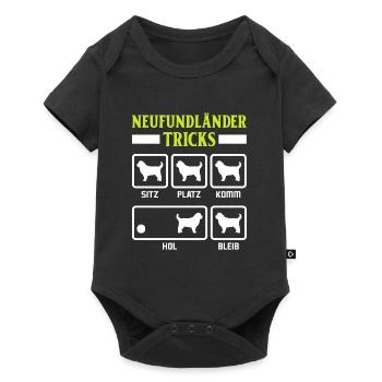 NEWFOUNDLAND TRICKS Funny Newfie Dog Owner - Baby Premium short-sleeve bodysuit - black - Front