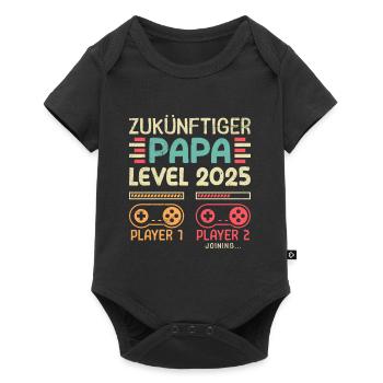 FUTURE DAD LEVEL 2025 Vintage Player Dad - Baby Premium short-sleeve bodysuit - black - Front