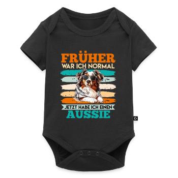 Australien J’ÉTAIS NORMAL MAINTENANT J’AI UN - Body à manches courtes Premium Bébé - noir - Devant