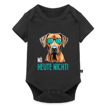 Rhodesian Ridgeback NÖ HEUTE NICHT Glacière - Body à manches courtes Premium Bébé - noir - Devant