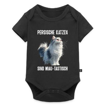 LES CHATS PERSANS SONT MIAOU-TASTIQUE Drôle - Body à manches courtes Premium Bébé - noir - Devant