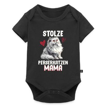 Chat Persan PROUD PERSIAN CATS MAMAN Persan - Body à manches courtes Premium Bébé - noir - Devant