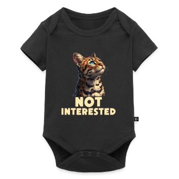 Bengal Owner Stubborn Bengal Cat NOT INTERESTED - Baby Premium short-sleeve bodysuit - black - Front