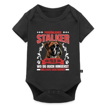 Boxer allemand PERSONAL STALKER Boxer drôle - Body à manches courtes Premium Bébé - noir - Devant