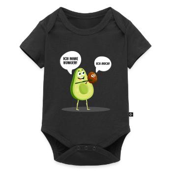 Mom-to-be Funny I'M HUNGRY TOO! - Baby Premium short-sleeve bodysuit - black - Front