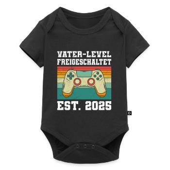 FATHER LEVEL UNLOCKED EST. 2025 Expectant - Baby Premium short-sleeve bodysuit - black - Front