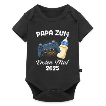 DAD FOR THE FIRST TIME 2025 1ST FATHER'S DAY EXPECTANT - Baby Premium short-sleeve bodysuit - black - Front