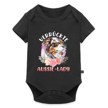 Berger Australien CRAZY AUSSIE LADY Fleurs - Body à manches courtes Premium Bébé - noir - Devant