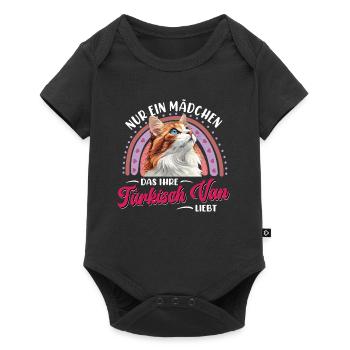 Cat mom JUST A GIRL WHO WANTS HER TURKISH VAN - Baby Premium short-sleeve bodysuit - black - Front