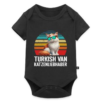 TURC VAN AMOUREUX DES CHATS Turc - Body à manches courtes Premium Bébé - noir - Devant