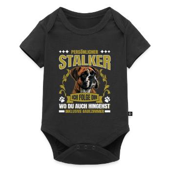 Boxer allemand PERSONAL STALKER Boxer drôle - Body à manches courtes Premium Bébé - noir - Devant
