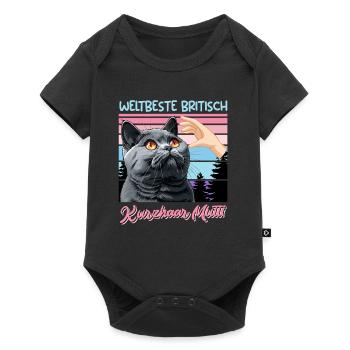 British Shorthair WORLD'S BEST BRITISH SHORTHAIR - Baby Premium short-sleeve bodysuit - black - Front