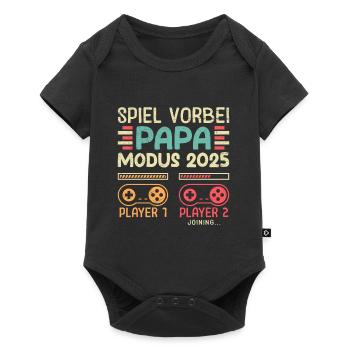 GAME BY DAD MODE 2025 Funny Player Dad - Baby Premium short-sleeve bodysuit - black - Front