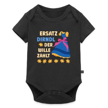 Munich Folk Festival SUBSTITUTE DIRNDL THE WILL COUNTS - Baby Premium short-sleeve bodysuit - black - Front