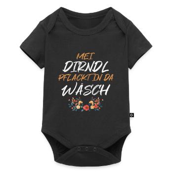 Aujourd’hui sans Dirndl Remplacement Dirndl Femmes - Body à manches courtes Premium Bébé - noir - Devant