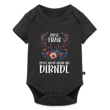 Mon dirndl ne convient plus au dirndl de remplacement - Body à manches courtes Premium Bébé - noir - Devant