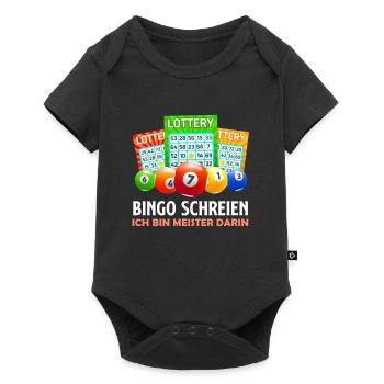 BINGO SCREAMING I'M A MASTER AT IT Funny - Baby Premium short-sleeve bodysuit - black - Front