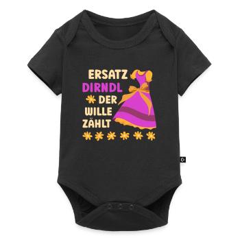 Munich Folk Festival SUBSTITUTE DIRNDL THE WILL COUNTS - Baby Premium short-sleeve bodysuit - black - Front