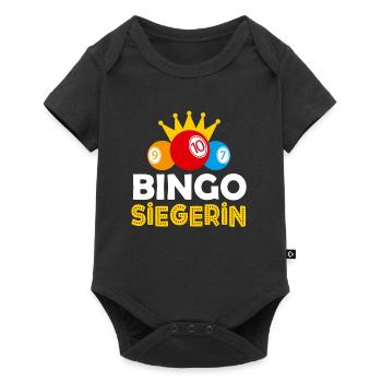 Bingo Granny BINGO WINNER Joueur de bingo drôle - Body à manches courtes Premium Bébé - noir - Devant
