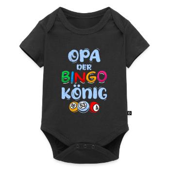 GRAND-PÈRE LE ROI DU BINGO Joueur de bingo amusant - Body à manches courtes Premium Bébé - noir - Devant
