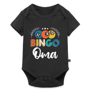 BINGO OMA Lustiges Großmutter Bingospielerin - Baby Premium Kurzarmbody - Schwarz - Vorne