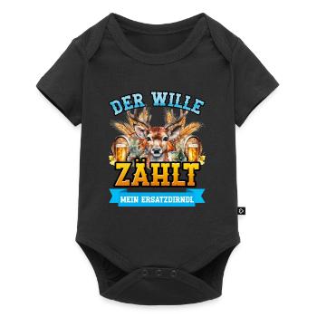 Munich Folk Festival THE WILL COUNTS MY - Baby Premium short-sleeve bodysuit - black - Front