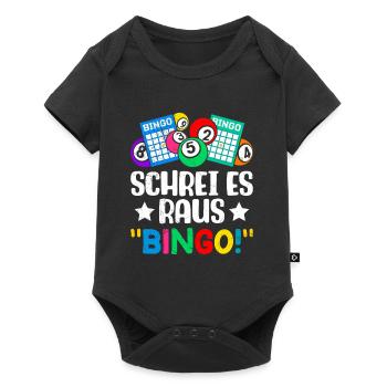 Bingo Players SHOUT IT OUT BINGO! Fun Bingo - Baby Premium short-sleeve bodysuit - black - Front