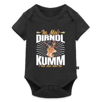Münchner Volksfest IN MEI DIRNDL KUMM I NED NEI - Baby Premium short-sleeve bodysuit - black - Front