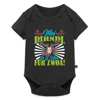 Ersatzdirndl MEI DIRNDL IS Z'KLOA FÜR ZWOA - Baby Premium short-sleeve bodysuit - black - Front